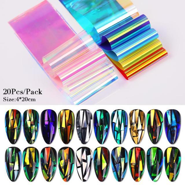 Nail Foils Marble Flower Series Iridescent Nail Art Transfer Sticker Paper Slider Nail Water Decal Design Manicures Decorations Art Manicures Decoration New Gold Nail Transfer Foils for Nail Arts Nails Supply Holographic Effect Nail Art Foil Stickers Hol