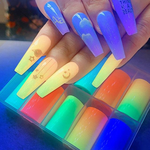 Nail Foils Marble Flower Series Iridescent Nail Art Transfer Sticker Paper Slider Nail Water Decal Design Manicures Decorations Art Manicures Decoration New Gold Nail Transfer Foils for Nail Arts Nails Supply Holographic Effect Nail Art Foil Stickers Hol