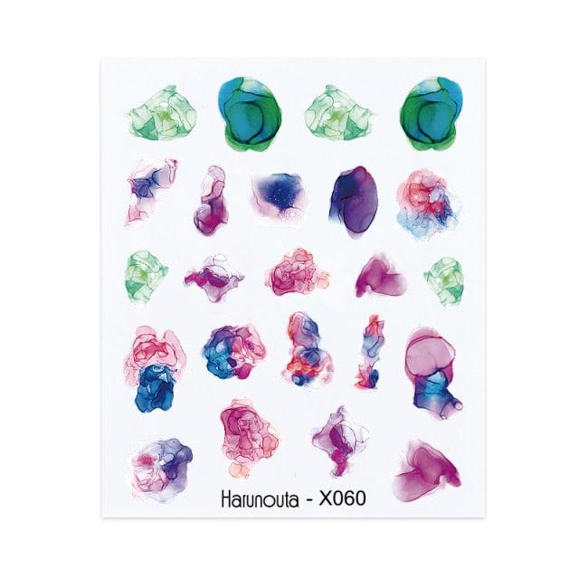 Nails Sticker Nail Art Decorations Flowers Leaves Decals Water Transfer Sliders Woman Face Fruit Foil Manicures Wraps Water Transfer Nail Decals Sticker For Pretty Girl Self-Adhesive Nail Decals Designer Nail Stickers for Acrylic Decal