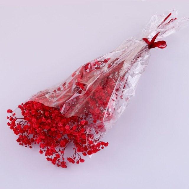 Natural Gypsophila Dried Flowers Mini Babysbreath Flower Preserve Floral Decor Bouquet Wedding Party Home Backdrop Decor 12cm