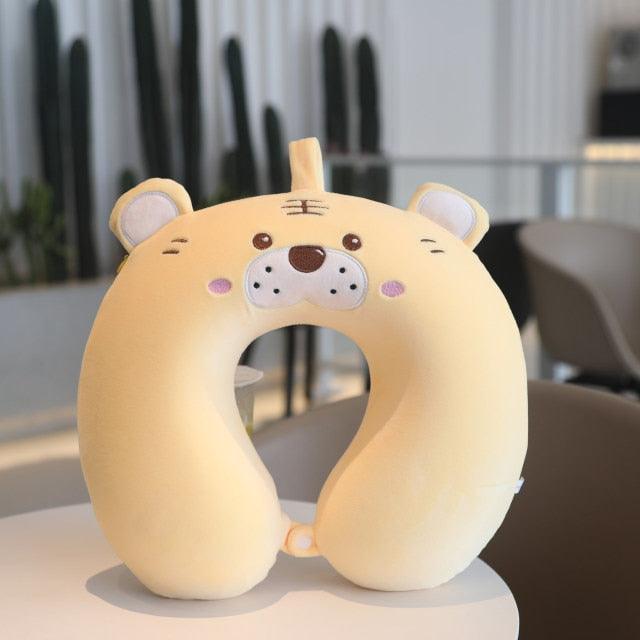 New Animal Memory Cotton U-shaped Pillow Car Neck Pillow Noon Rest Pillow Plane Travel PillowKids Neck Travel Pillows Cute U-Shaped Animal Pillow for Cars Planes Boys Girls Child Gift Ideas