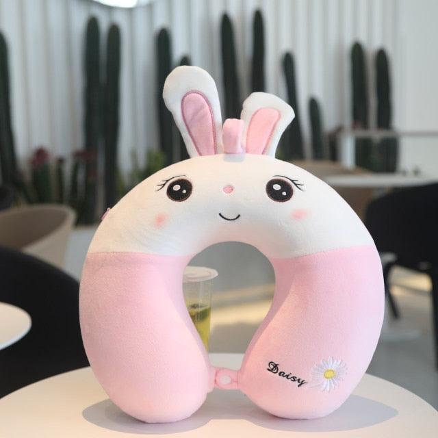 New Animal Memory Cotton U-shaped Pillow Car Neck Pillow Noon Rest Pillow Plane Travel PillowKids Neck Travel Pillows Cute U-Shaped Animal Pillow for Cars Planes Boys Girls Child Gift Ideas