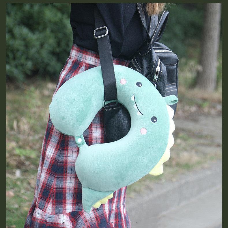 New Animal Memory Cotton U-shaped Pillow Car Neck Pillow Noon Rest Pillow Plane Travel PillowKids Neck Travel Pillows Cute U-Shaped Animal Pillow for Cars Planes Boys Girls Child Gift Ideas