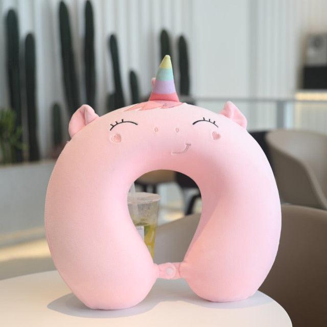New Animal Memory Cotton U-shaped Pillow Car Neck Pillow Noon Rest Pillow Plane Travel PillowKids Neck Travel Pillows Cute U-Shaped Animal Pillow for Cars Planes Boys Girls Child Gift Ideas