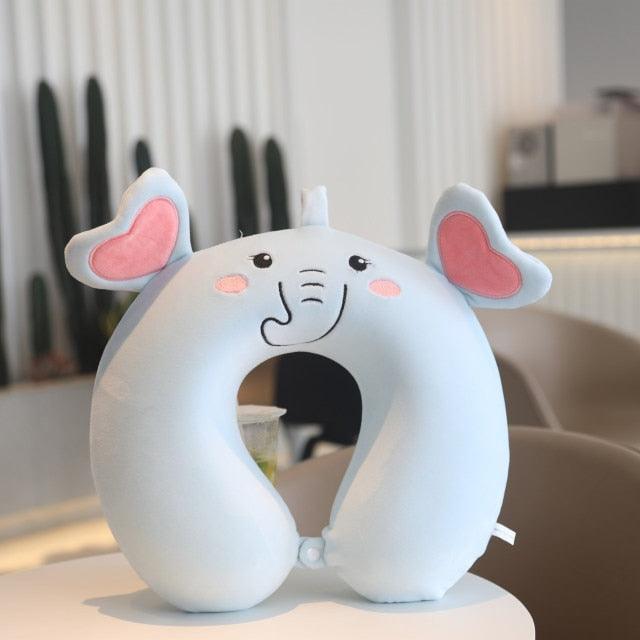 New Animal Memory Cotton U-shaped Pillow Car Neck Pillow Noon Rest Pillow Plane Travel PillowKids Neck Travel Pillows Cute U-Shaped Animal Pillow for Cars Planes Boys Girls Child Gift Ideas