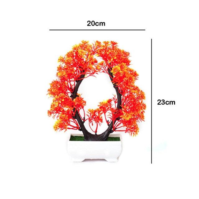 New Artificial Plants Pine Bonsai Potted Decorative Green Small Trees Fake Flowers Ornament For Home Garden Decoration