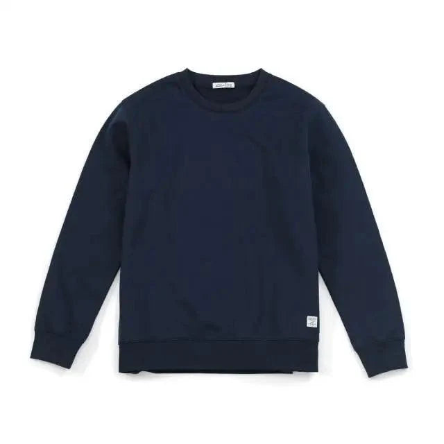New Autumn Winter Sweatshirt Men Casual Minimalist Sweatshirt O-Neck For Men Solid Color Ladies Long Sleeve Casual Pullover Clothes Sweatshirt