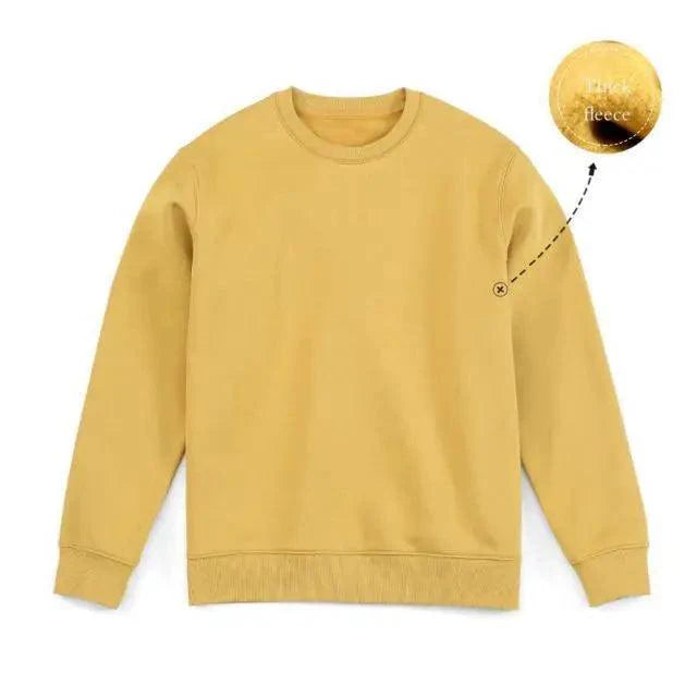 New Autumn Winter Sweatshirt Men Casual Minimalist Sweatshirt O-Neck For Men Solid Color Ladies Long Sleeve Casual Pullover Clothes Sweatshirt