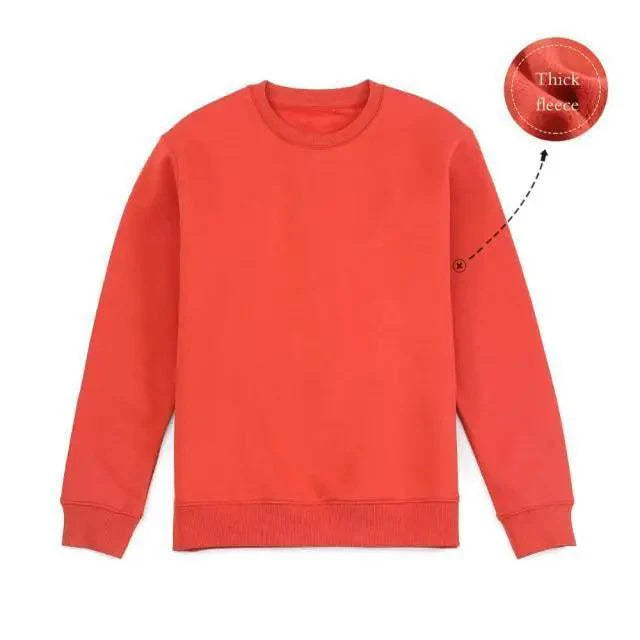 New Autumn Winter Sweatshirt Men Casual Minimalist Sweatshirt O-Neck For Men Solid Color Ladies Long Sleeve Casual Pullover Clothes Sweatshirt