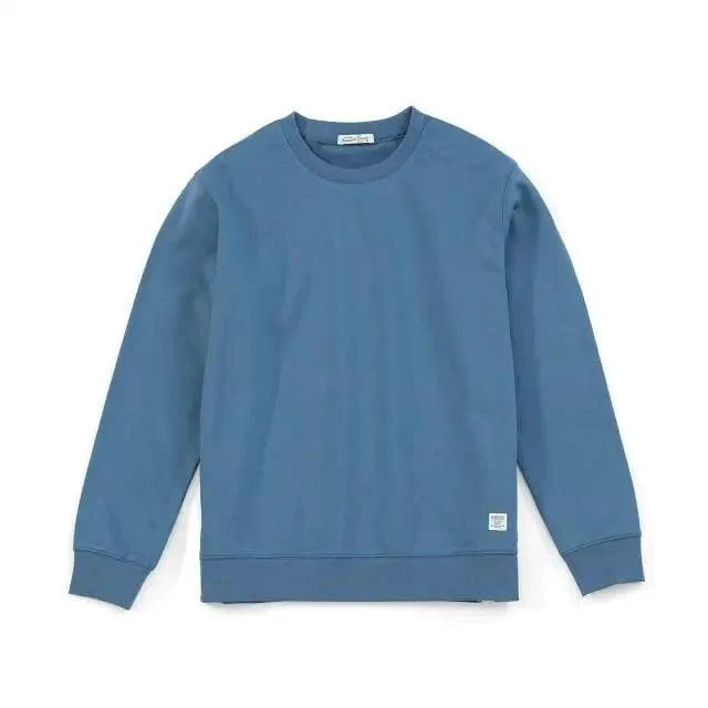 New Autumn Winter Sweatshirt Men Casual Minimalist Sweatshirt O-Neck For Men Solid Color Ladies Long Sleeve Casual Pullover Clothes Sweatshirt