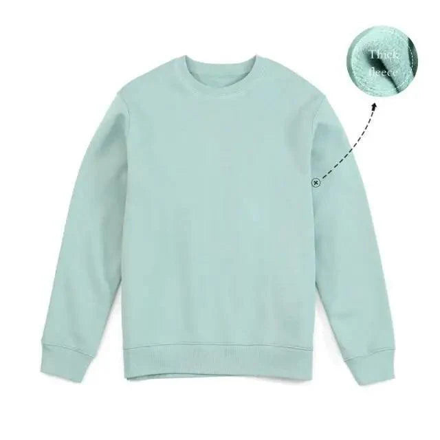 New Autumn Winter Sweatshirt Men Casual Minimalist Sweatshirt O-Neck For Men Solid Color Ladies Long Sleeve Casual Pullover Clothes Sweatshirt