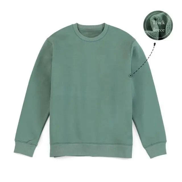 New Autumn Winter Sweatshirt Men Casual Minimalist Sweatshirt O-Neck For Men Solid Color Ladies Long Sleeve Casual Pullover Clothes Sweatshirt