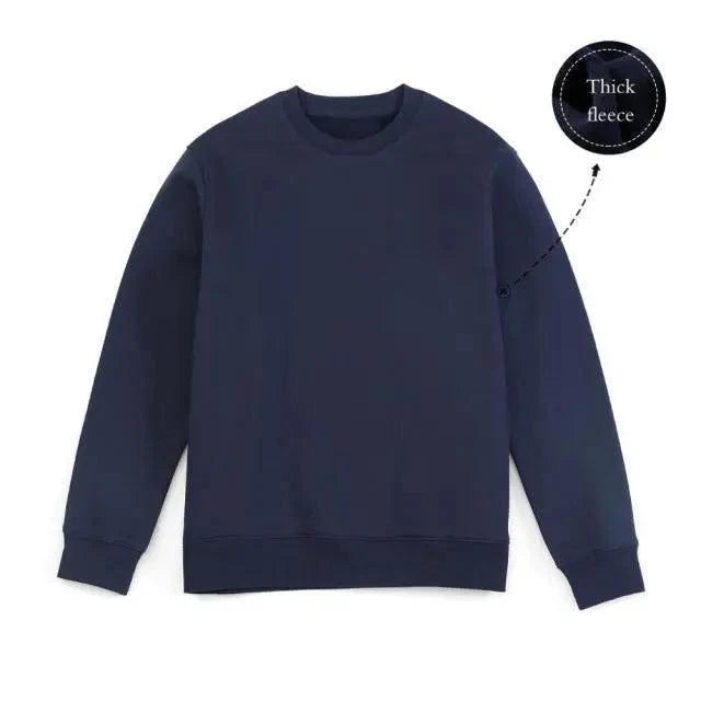 New Autumn Winter Sweatshirt Men Casual Minimalist Sweatshirt O-Neck For Men Solid Color Ladies Long Sleeve Casual Pullover Clothes Sweatshirt