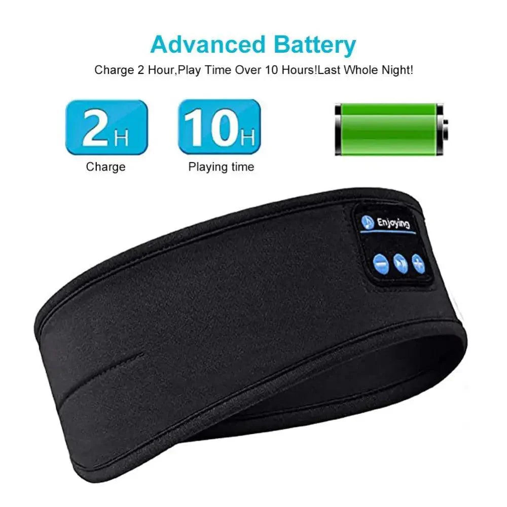 New Bluetooth Wireless Headphones Sports Headband Soft Elastic Comfortable Headphones For Sleep Music Headset Speakers