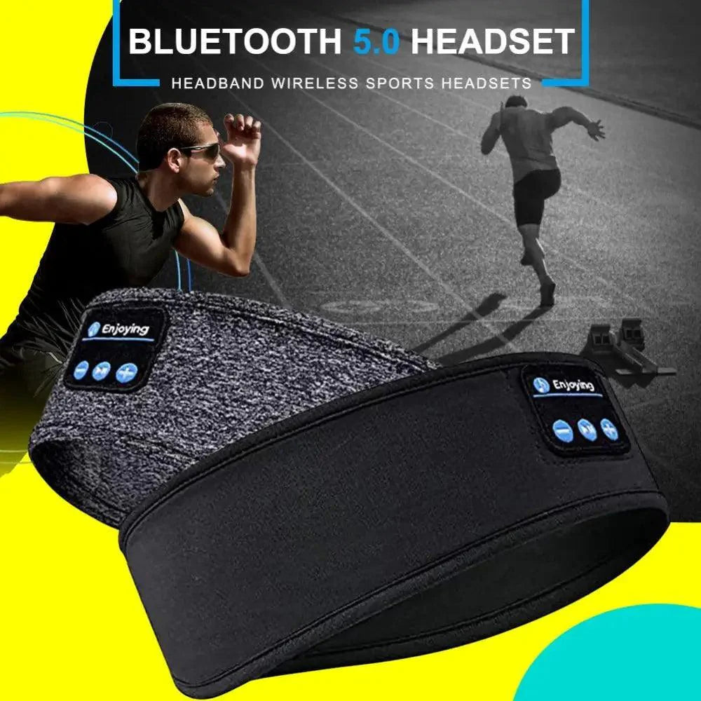 New Bluetooth Wireless Headphones Sports Headband Soft Elastic Comfortable Headphones For Sleep Music Headset Speakers