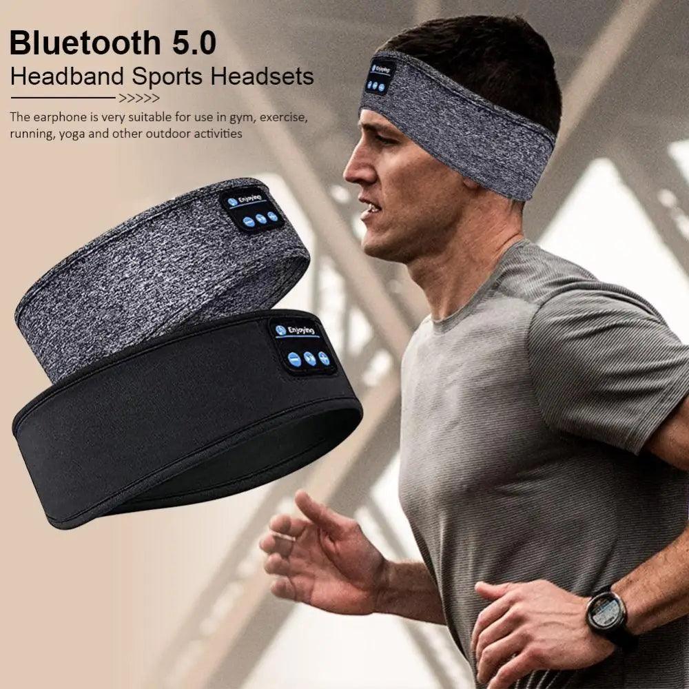 New Bluetooth Wireless Headphones Sports Headband Soft Elastic Comfortable Headphones For Sleep Music Headset Speakers