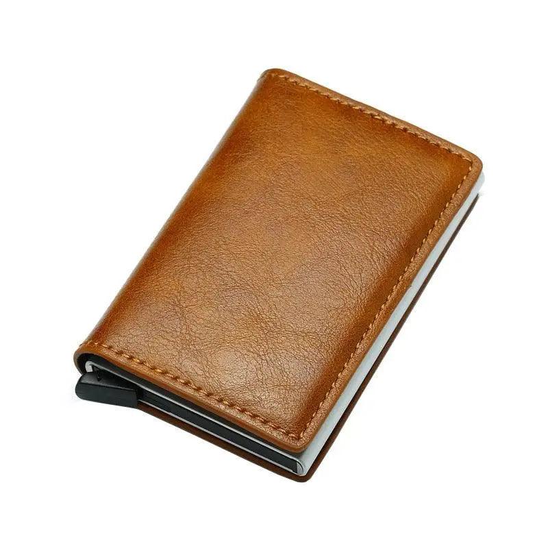 New Carbon Fiber Card Holder Wallets Luxury Men Black Magic Leather Cool Slim Mini Wallet Small Money Bag Male Purses Magnet Closure Wallet
