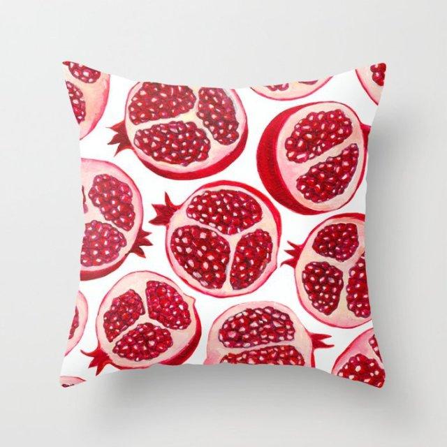 New Creative Red Cushion Case Hot Modern Home Outdoor Decorative Geometry Square Pillow Case Decorative Pillows Case Sofa Couch Seat Polyester Pillows Covers 45x45CM