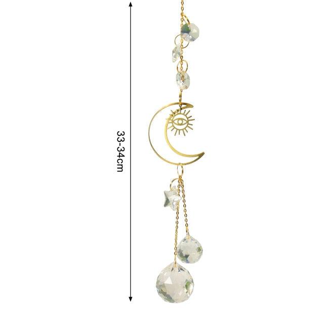 New Crystal Guardian Angel Wing Sun-catcher Car Charm For Rear View Mirror Clear Window Rainbow Maker Collection With Crystal Wind Chimes For Home Garden Hanging Decoration Photography Prop