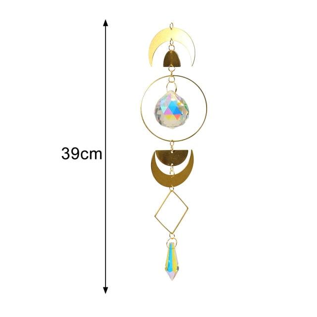 New Crystal Guardian Angel Wing Sun-catcher Car Charm For Rear View Mirror Clear Window Rainbow Maker Collection With Crystal Wind Chimes For Home Garden Hanging Decoration Photography Prop