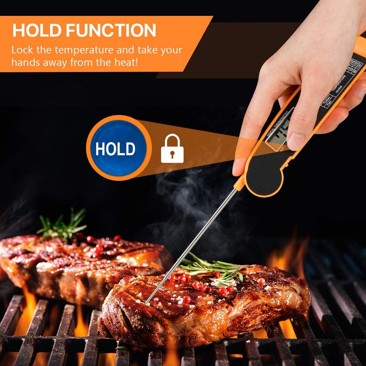 New Digital Kitchen Food Thermometer For Meat Water Milk Cooking Food Probe BBQ Electronic Oven Thermometer Food Thermometer Waterproof Probe With Backlit Sensing Kitchen Cooking Food Thermometer For Meat Water Milk Cooking Food BBQ Kitchen Tools