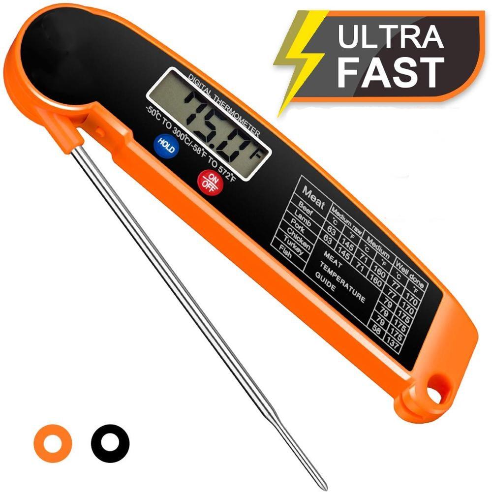 New Digital Kitchen Food Thermometer For Meat Water Milk Cooking Food Probe BBQ Electronic Oven Thermometer Food Thermometer Waterproof Probe With Backlit Sensing Kitchen Cooking Food Thermometer For Meat Water Milk Cooking Food BBQ Kitchen Tools