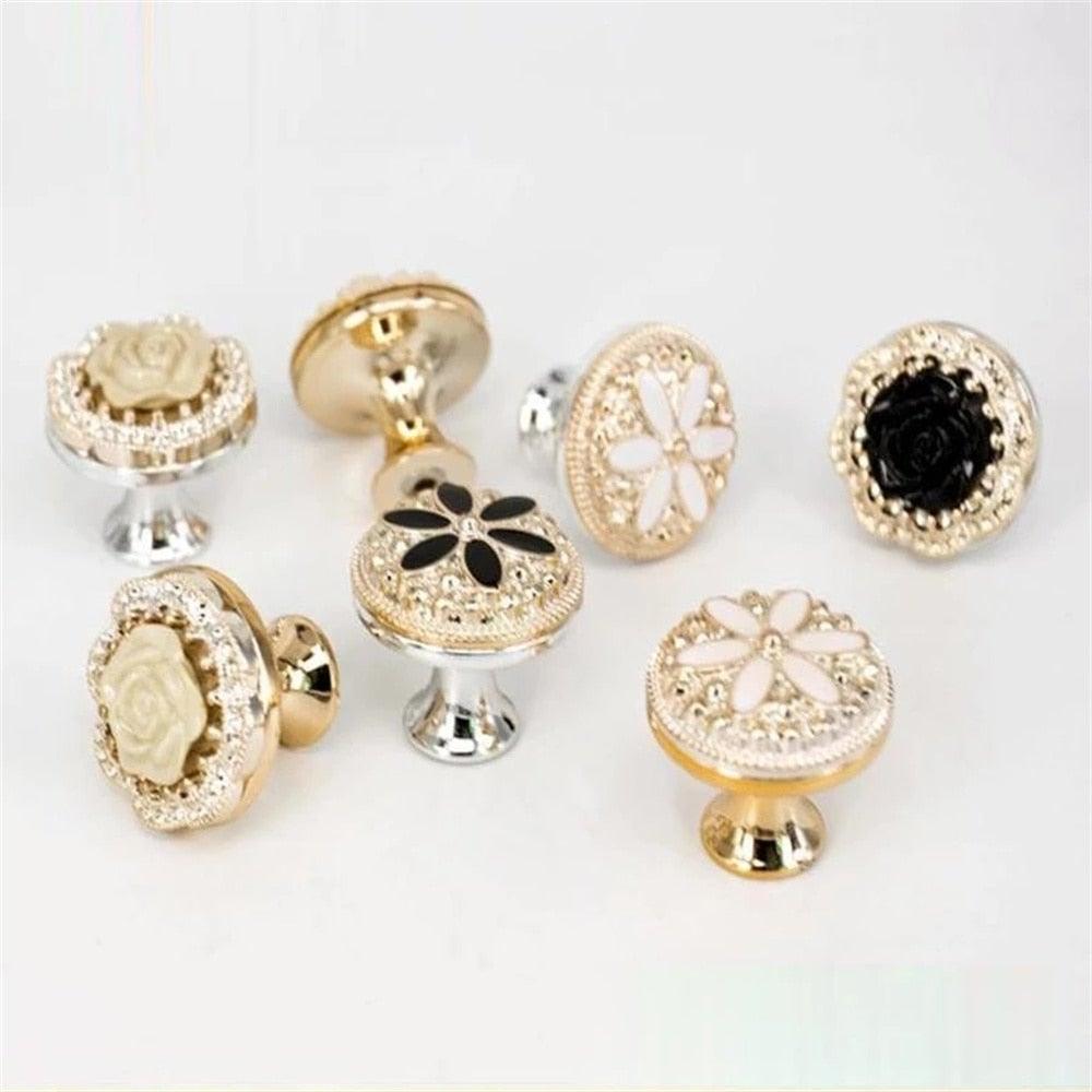 New Door Handles Furniture Handles Coffee Table Handle Cabinets And Drawer Knob Kitchen Furniture Accessories Cabinet Knobs Flower Drawer Knobs Pull Handles