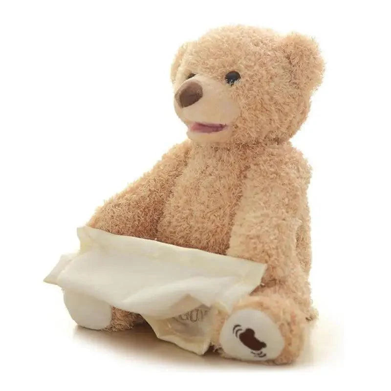 New Elegance 33cm Bear Plush Toys Play Lovely Stuffed Animals Electric Music Bear Toys For Girls Cute Kids Christmas Birthday Gift