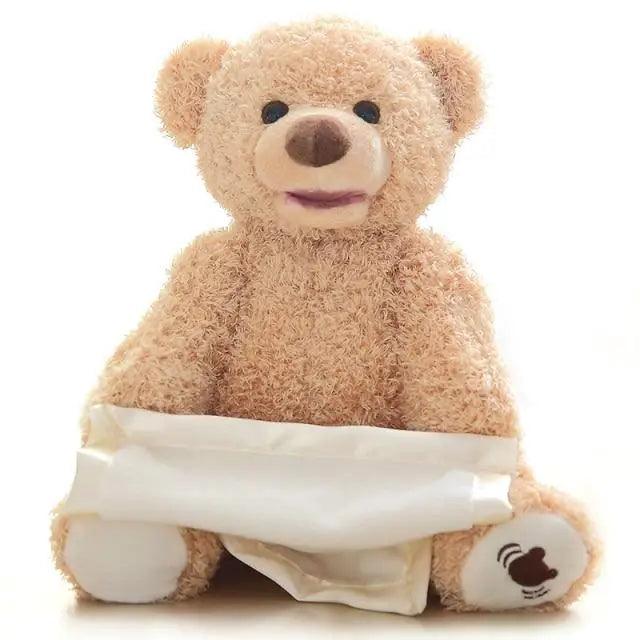 New Elegance 33cm Bear Plush Toys Play Lovely Stuffed Animals Electric Music Bear Toys For Girls Cute Kids Christmas Birthday Gift