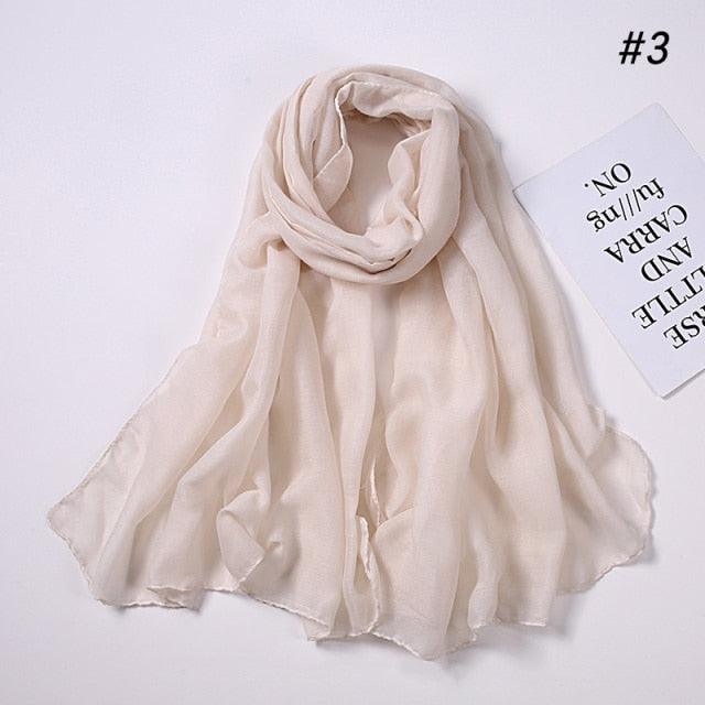 New Fashion Soft Cotton Elegant Viscose Scarf Ladies Scarf Shawls Lightweight Elegant Wraps Muslim Hijab scarf scarves For Women