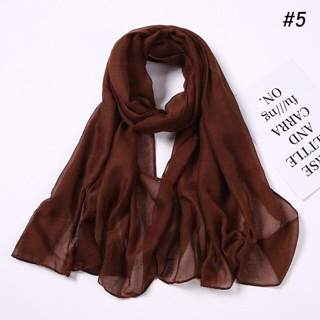 New Fashion Soft Cotton Elegant Viscose Scarf Ladies Scarf Shawls Lightweight Elegant Wraps Muslim Hijab scarf scarves For Women