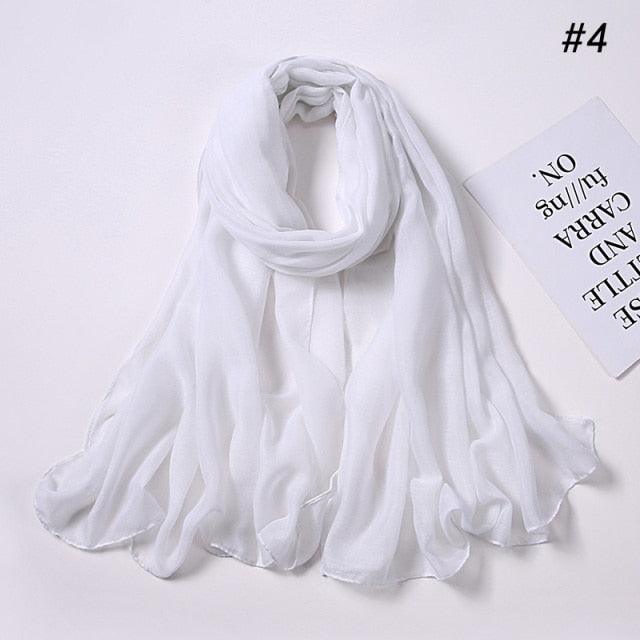 New Fashion Soft Cotton Elegant Viscose Scarf Ladies Scarf Shawls Lightweight Elegant Wraps Muslim Hijab scarf scarves For Women