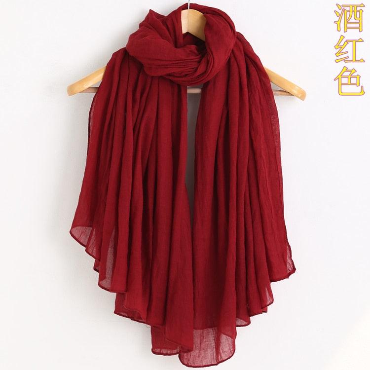 New Fashion Soft Cotton Elegant Viscose Scarf Ladies Scarf Shawls Lightweight Elegant Wraps Muslim Hijab scarf scarves For Women