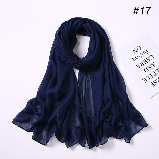 New Fashion Soft Cotton Elegant Viscose Scarf Ladies Scarf Shawls Lightweight Elegant Wraps Muslim Hijab scarf scarves For Women