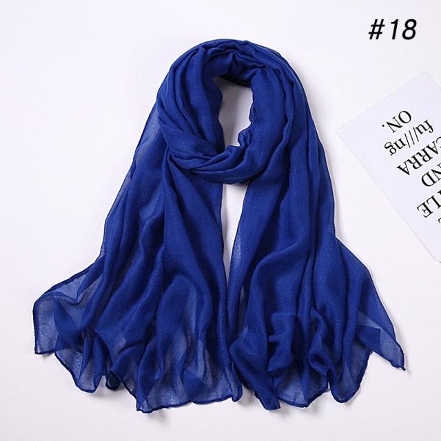 New Fashion Soft Cotton Elegant Viscose Scarf Ladies Scarf Shawls Lightweight Elegant Wraps Muslim Hijab scarf scarves For Women
