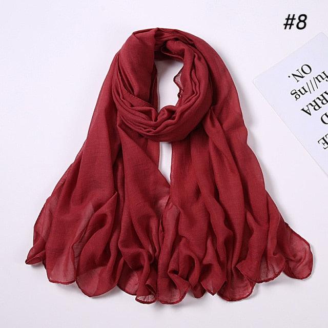 New Fashion Soft Cotton Elegant Viscose Scarf Ladies Scarf Shawls Lightweight Elegant Wraps Muslim Hijab scarf scarves For Women