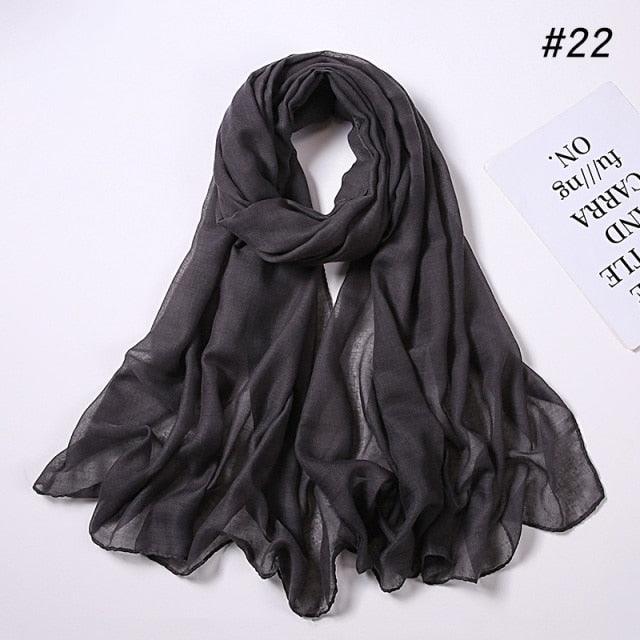 New Fashion Soft Cotton Elegant Viscose Scarf Ladies Scarf Shawls Lightweight Elegant Wraps Muslim Hijab scarf scarves For Women