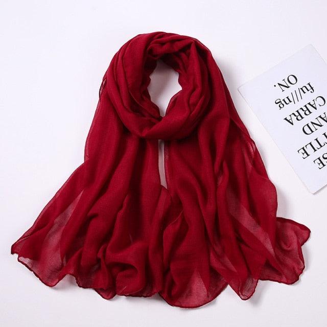 New Fashion Soft Cotton Elegant Viscose Scarf Ladies Scarf Shawls Lightweight Elegant Wraps Muslim Hijab scarf scarves For Women