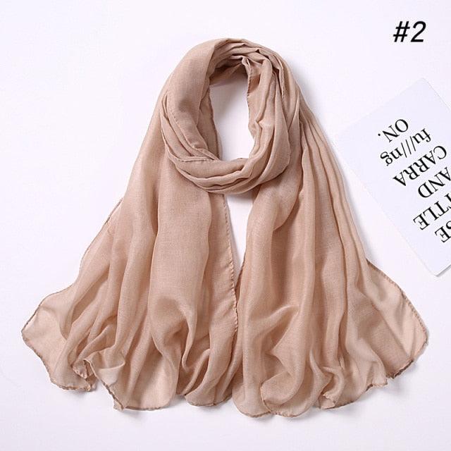 New Fashion Soft Cotton Elegant Viscose Scarf Ladies Scarf Shawls Lightweight Elegant Wraps Muslim Hijab scarf scarves For Women