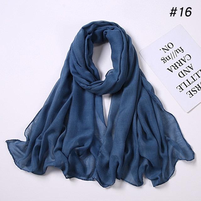 New Fashion Soft Cotton Elegant Viscose Scarf Ladies Scarf Shawls Lightweight Elegant Wraps Muslim Hijab scarf scarves For Women