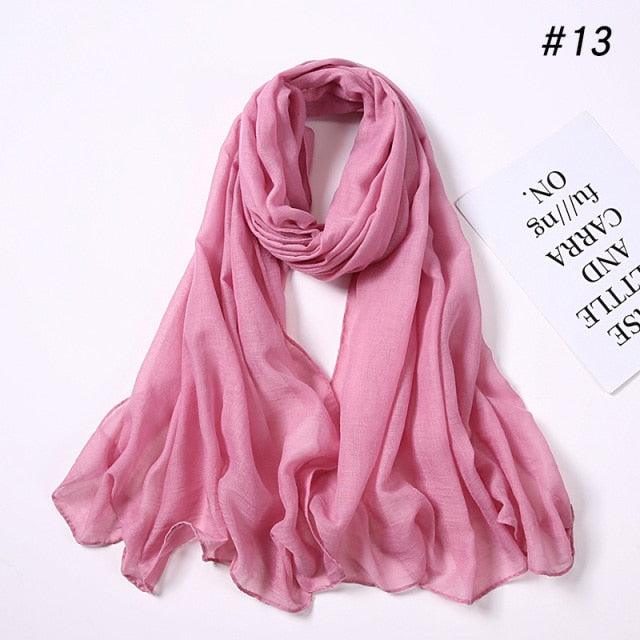 New Fashion Soft Cotton Elegant Viscose Scarf Ladies Scarf Shawls Lightweight Elegant Wraps Muslim Hijab scarf scarves For Women