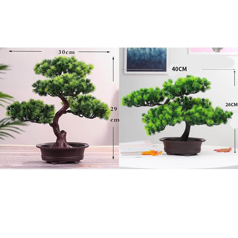 New Festival Potted Simulation Decorative Bonsai Home Office Pine Tree Gift Ornament Lifelike Accessory Artificial Bonsai Artificial Bonsai Tree Fake Greenery for Home Office Desk Wall Book Shelf Decor Room Decor