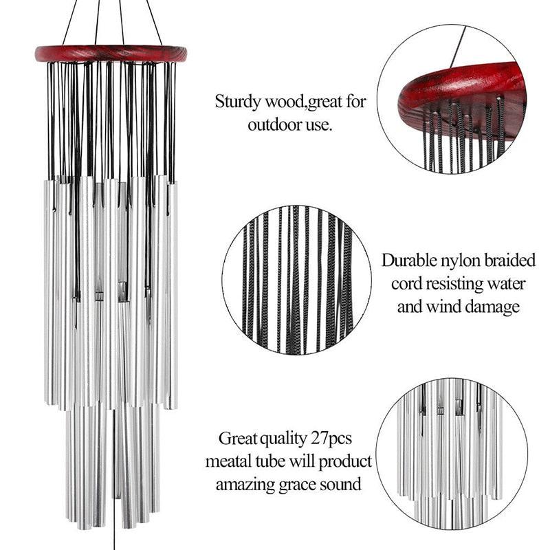New Hot Wind Chimes Outdoor Large Deep Tone Gift for Home Hanging Ornament Garden Home Mobiles Wind chimes USJ99 Memorial Wind Chimes Large Hanging Decor And Sympathy Gifts