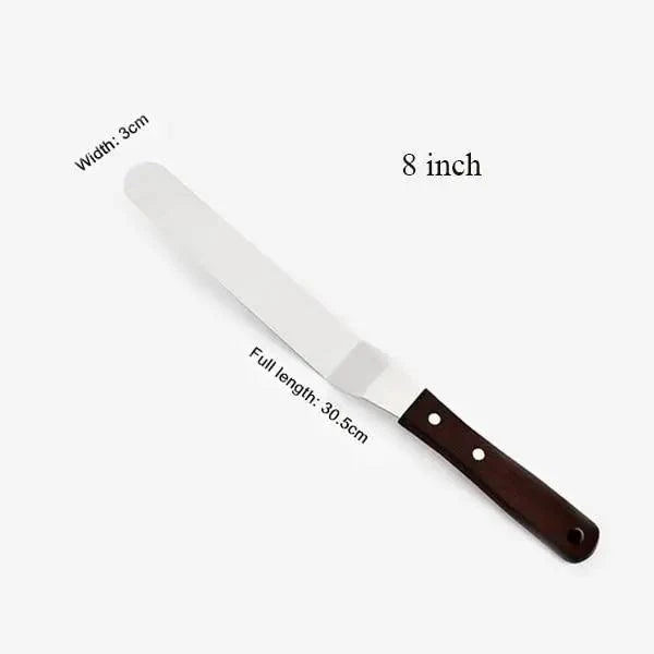 New Incredible 4/6/8/10 Inch Stainless Steel Cake Spatula Butter Cream Icing Frosting Knife Smoother Kitchen Pastry Cake Decoration Tools