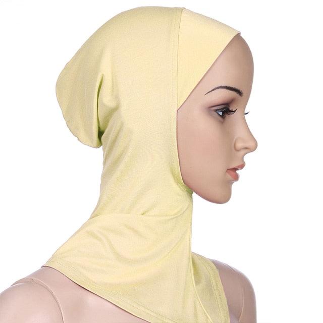 New Luxury Fashion Winter Soft Colorful Inner Hijab Cap Muslim Turban Hijab Caps Muslim Under Scarf Women Lightweight Hijab Bonnet Muslim Women Elegant Scarf Turbans Head For Women Women's Hijabs Hijab Caps Hat For Women