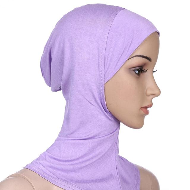 New Luxury Fashion Winter Soft Colorful Inner Hijab Cap Muslim Turban Hijab Caps Muslim Under Scarf Women Lightweight Hijab Bonnet Muslim Women Elegant Scarf Turbans Head For Women Women's Hijabs Hijab Caps Hat For Women
