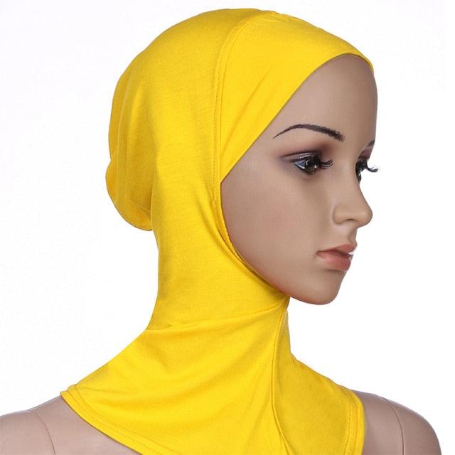 New Luxury Fashion Winter Soft Colorful Inner Hijab Cap Muslim Turban Hijab Caps Muslim Under Scarf Women Lightweight Hijab Bonnet Muslim Women Elegant Scarf Turbans Head For Women Women's Hijabs Hijab Caps Hat For Women