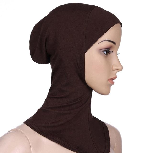New Luxury Fashion Winter Soft Colorful Inner Hijab Cap Muslim Turban Hijab Caps Muslim Under Scarf Women Lightweight Hijab Bonnet Muslim Women Elegant Scarf Turbans Head For Women Women's Hijabs Hijab Caps Hat For Women