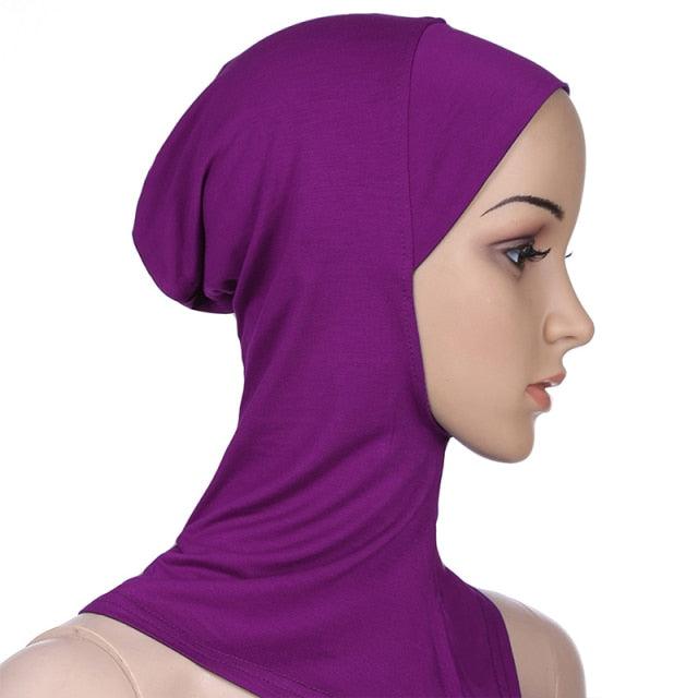 New Luxury Fashion Winter Soft Colorful Inner Hijab Cap Muslim Turban Hijab Caps Muslim Under Scarf Women Lightweight Hijab Bonnet Muslim Women Elegant Scarf Turbans Head For Women Women's Hijabs Hijab Caps Hat For Women