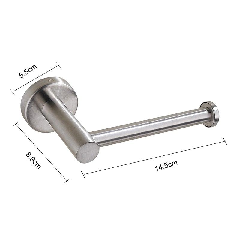 New Matte Black Toilet Paper Holder Wall Mount Tissue Roll Hanger 304 Stainless Steel Bathroom Accessories Toilet Paper Holder Tissue Roll Holder Hanger Stainless Steel Matte Black Bathroom Lavatory Hardware Wall Mount 14.5cm